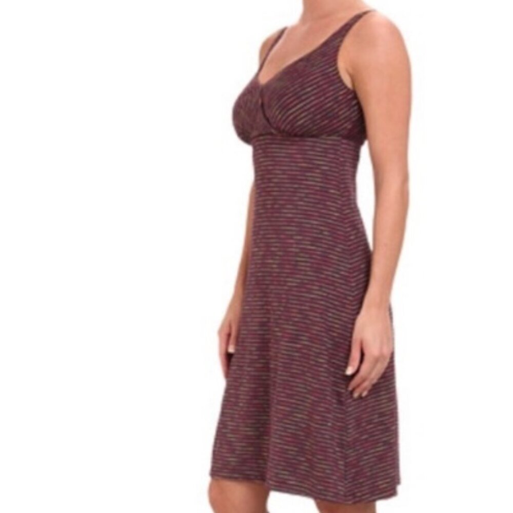 Prana Ivy Spacedye Striped Active Dress - S